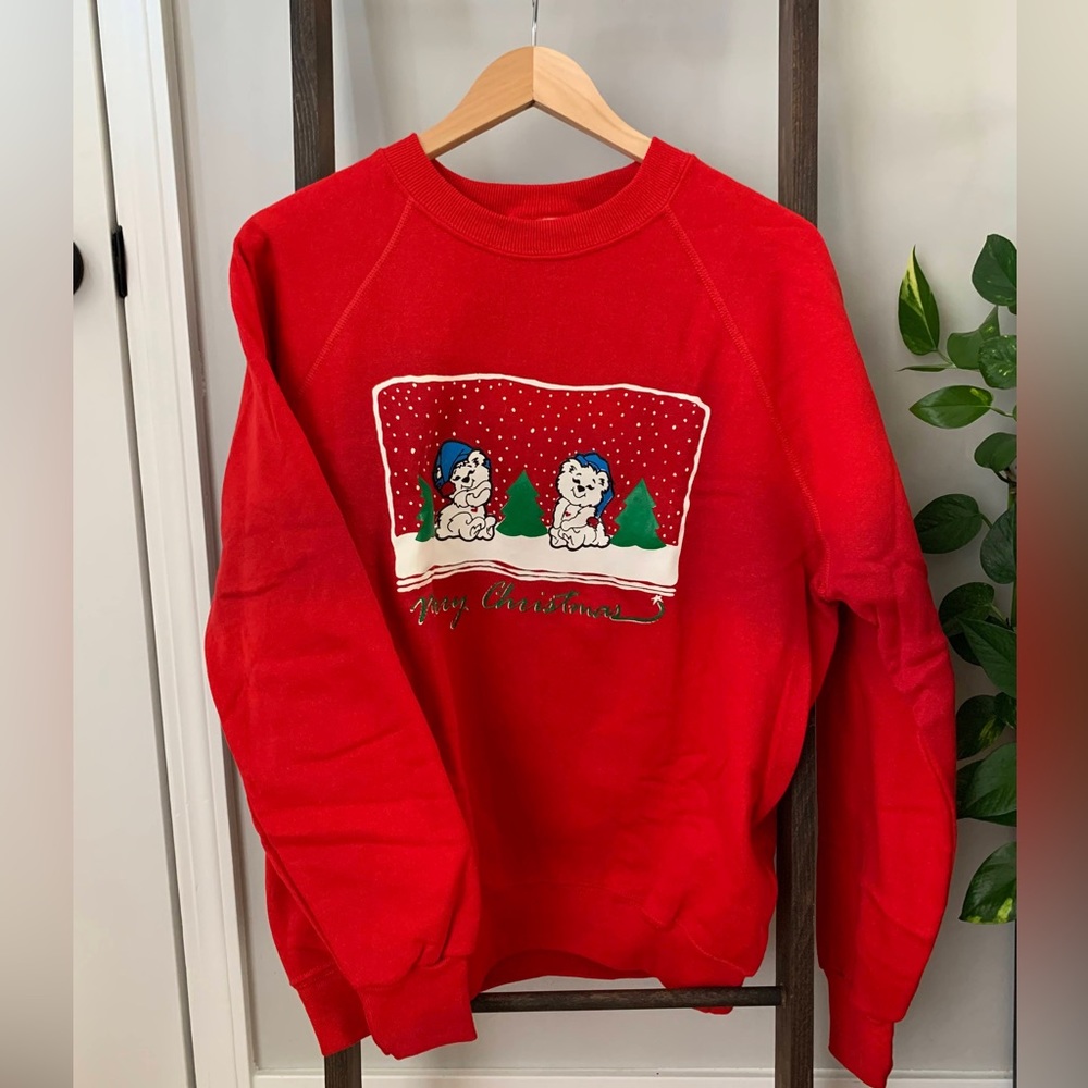 Vintage Christmas Sweatshirt “Merry Christmas Bears”